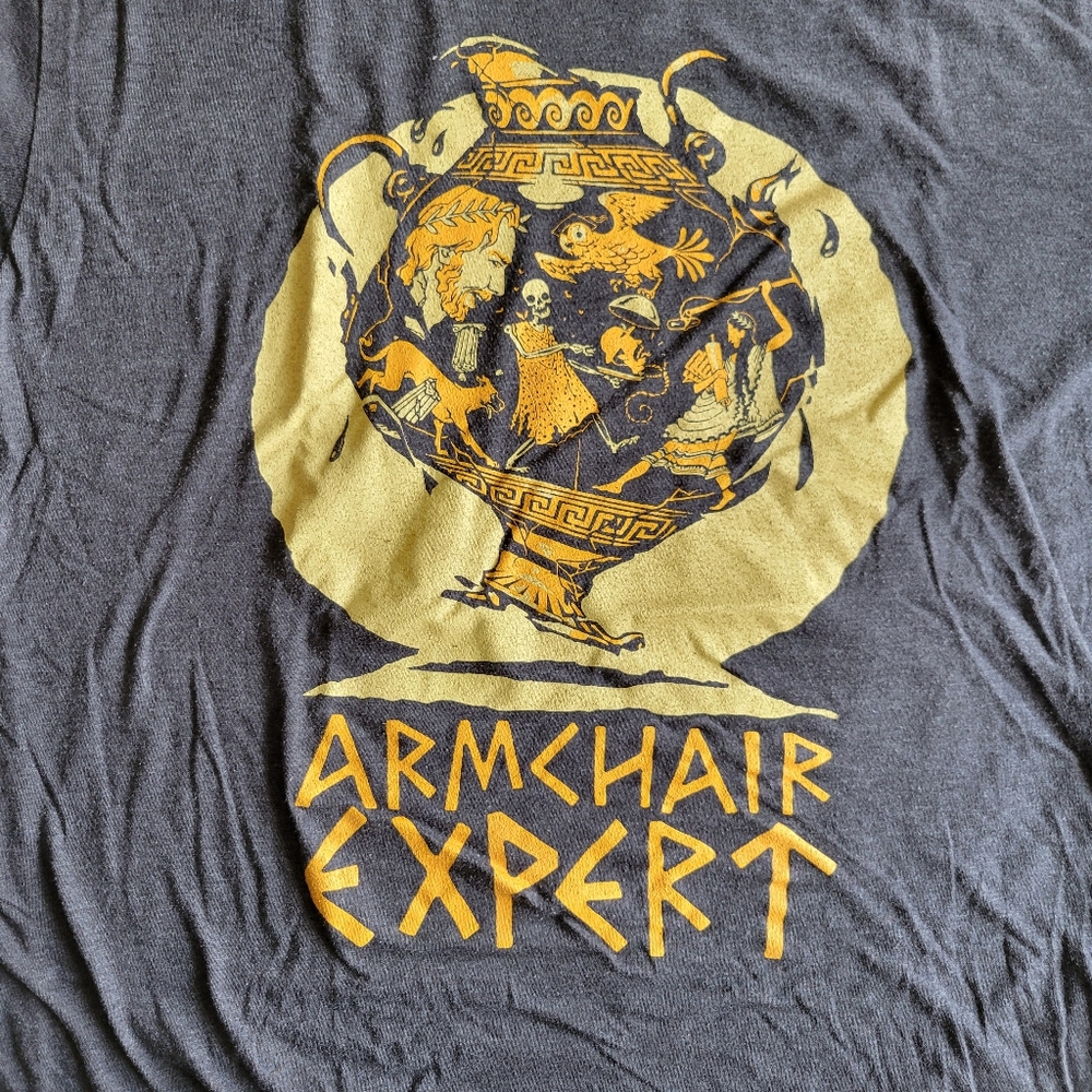 Armchair Expert Podcast Shirt - Greek Pottery Size: XL